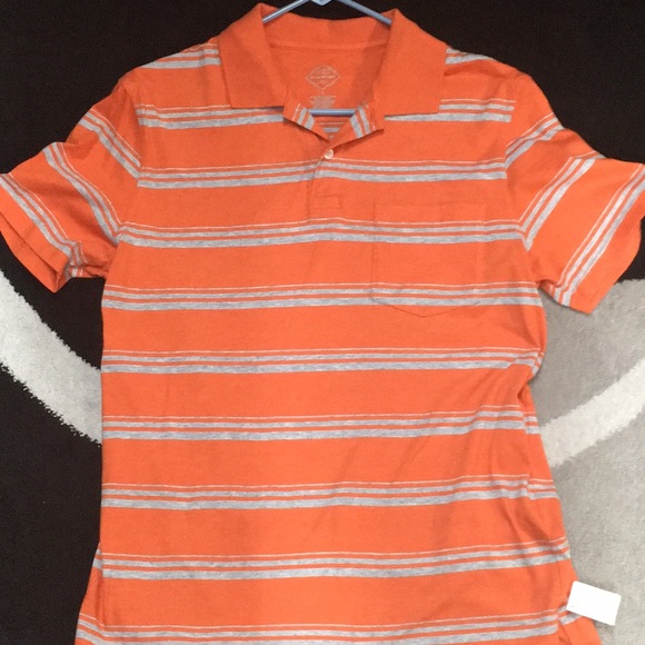 St John’s Bay Orange and Gray small Men’s shirt - Picture 1 of 4